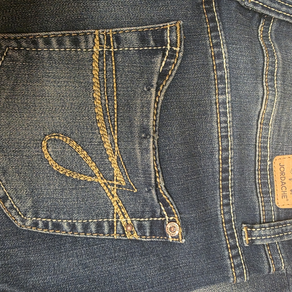 Jordache Soft Touch Mid Rise Skinny Jeans - Dark Blue NWT - Picture 5 of 6